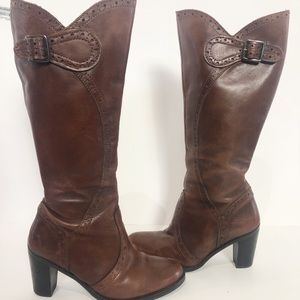 LAVORAZIONE ARTIGIANA leather knee high boots